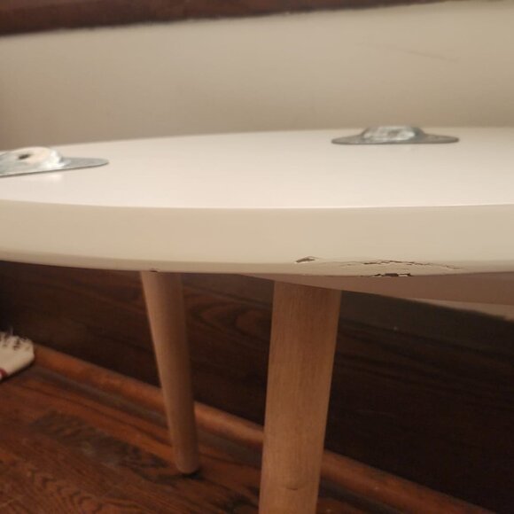 A Pair (x2): 3-Legged Coffee or Side Tables - Picture 10 of 12
